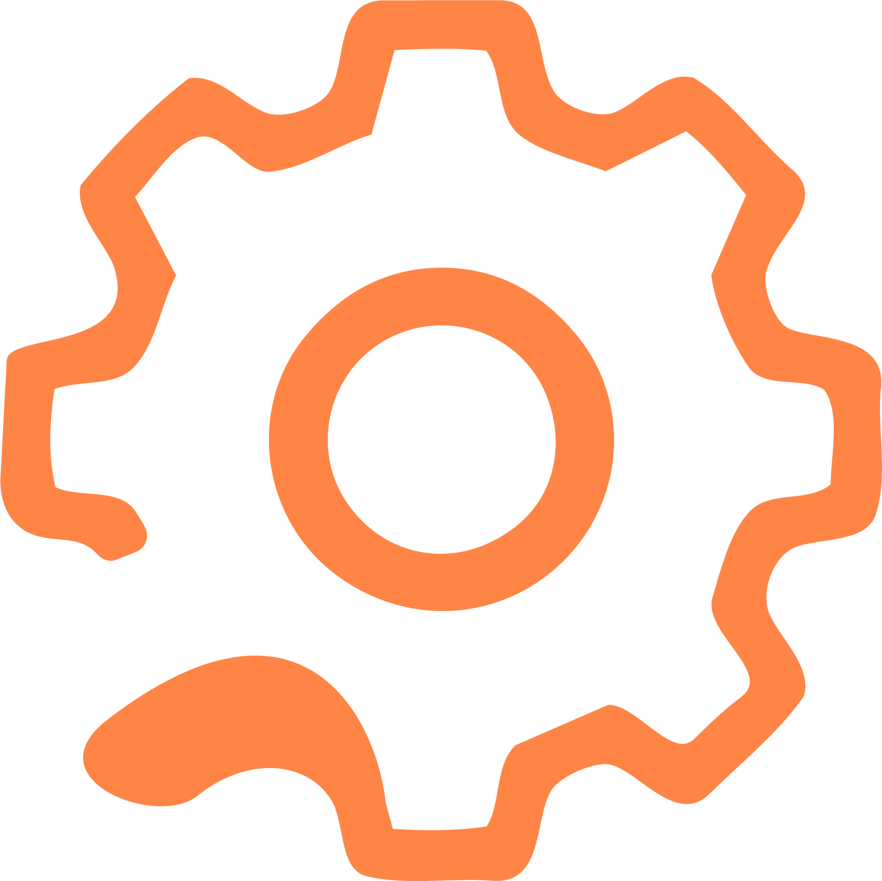 Setting Warm Orange